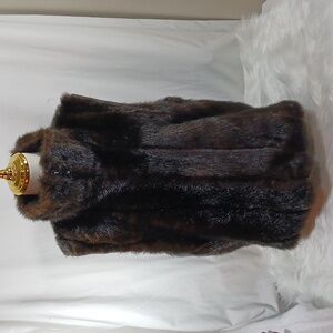 Luxurious Source Unknown Brown Faux Fur Vest
